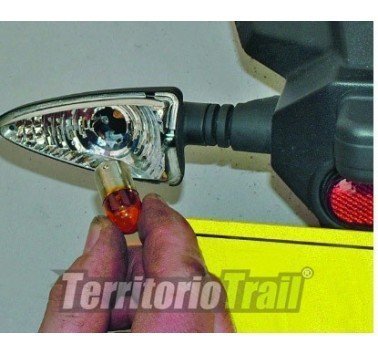 Bombilla 12V 10W BAU15S naranja para intermitente