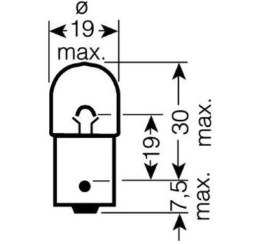 Bombilla 12V 10W BAU15S naranja para intermitente