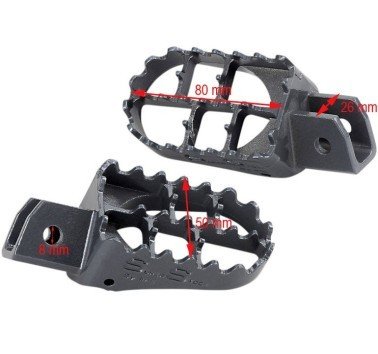 Estriberas anchas acero Yamaha XT 350 / XT 600 / XT 600 Z Tenere