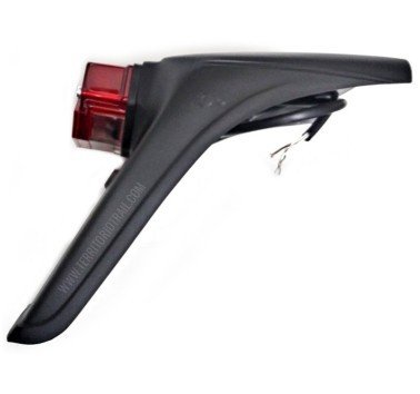 Portamatricula universal con piloto rojo trail y enduro clásicas (matricula grande)