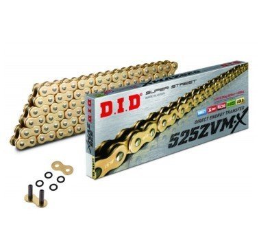 Cadena DID X-ring 525 ZVMX2 dorada de 116 eslabones