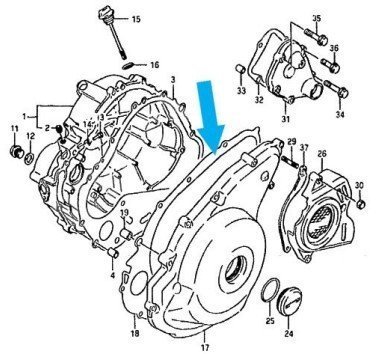 Athena junta de tapa de alternador DR 750 / 800 BIG