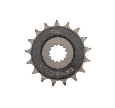 Piñón JT acero de 17 dientes versión engomado JTF520.17RB