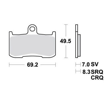 Pastillas de freno delantero estándar TRW MCB737