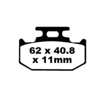 Pastillas de freno trasero estandar EBC FA152/2TT