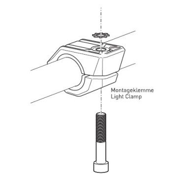 SW-Motech kit abrazaderas para colocar faros en defensas