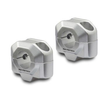 SW-Motech alzas de elevación grises + 2cm para manillar de 22mm