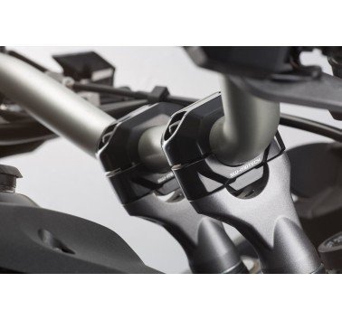 SW-Motech alzas de elevación negras + 3cm para manillar de 22mm