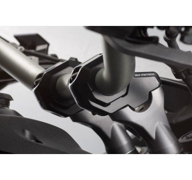 SW-Motech acercador de manillar negro + 3cm para manillar de 22mm