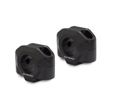 SW-Motech alzas de elevación negras + 3cm para manillar de 28mm