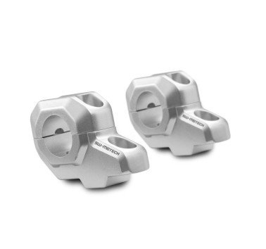 SW-Motech acercador de manillar + 3cm para manillar de 28mm gris