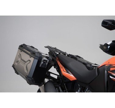 SW-Motech kit de maletas laterales 37/45 litros trax avd grises con soportes KTM 1090 / 1190 / 1290
