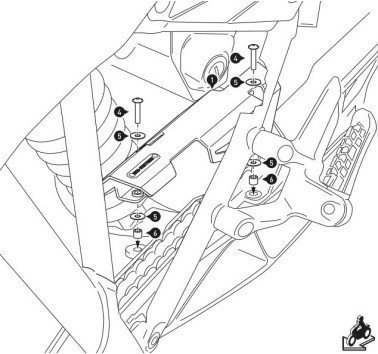 SW-Motech extensión para cubre cadena KTM 1090 / 1190 / 1290