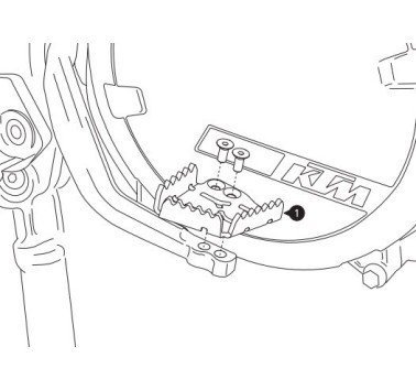 SW-Motech puntera ampliada para pedal de freno KTM