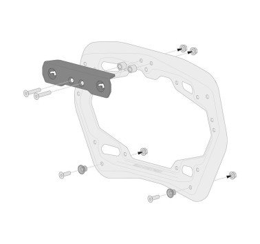 SW-Motech adaptadores para colocar maletas Givi trekker dolomiti