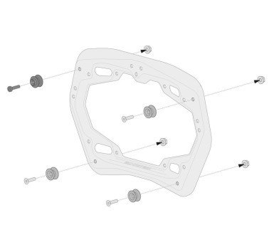 SW-Motech adaptadores para colocar maletas Aero ABS