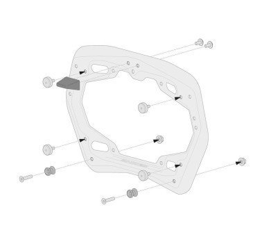 SW-Motech adaptadores para colocar maletas Givi Monokey