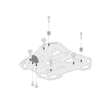 SW-Motech adaptador para colocar un baul Givi / Kappa monokey