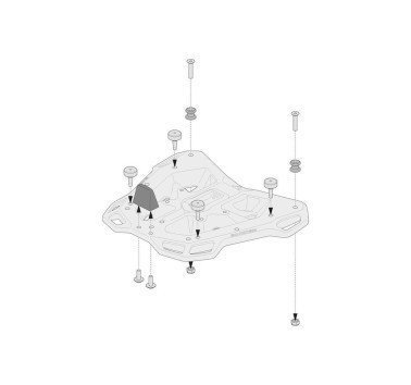 SW-Motech adaptador para colocar un baul Givi / Kappa monokey