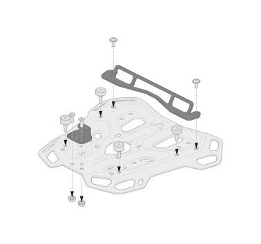 SW-Motech adaptador para colocar baul Shad 1