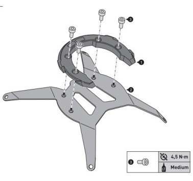 SW-Motech anillo para bolsas de depósito PRO