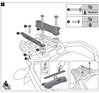 SW-Motech portaequipaje adventure-rack para Suzuki V-Strom 650 / 1000 / 1050
