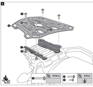 SW-Motech portaequipaje adventure-rack para Suzuki V-Strom 650 / 1000 / 1050