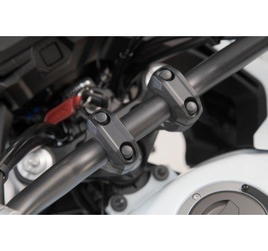 SW-Motech alzas de elevación negras + 2cm para manillar de 28mm