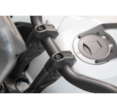 SW-Motech alzas de elevación negras + 2cm para manillar de 28mm