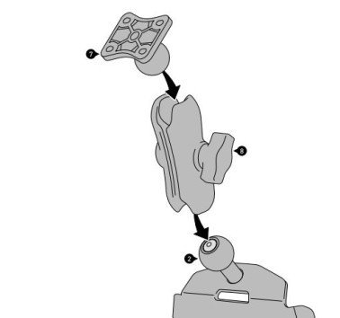SW-Motech soporte de GPS / movíl para salpicadero Triumph Tiger 800