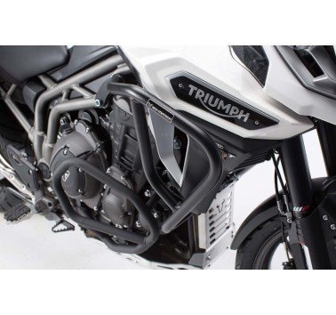 SW-Motech protecciones laterales acero negro Triumph Tiger 1200 XCA / XCX