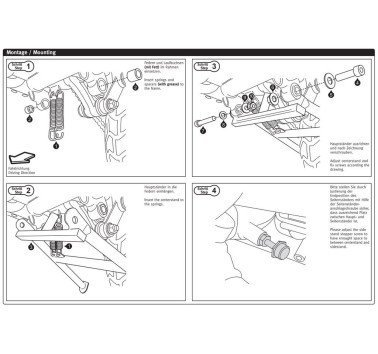 SW-Motech caballete central BMW F 650 GS (04-06) / G 650 GS