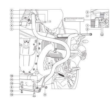 SW-Motech protecciones laterales grises de motor BMW R 1100 GS