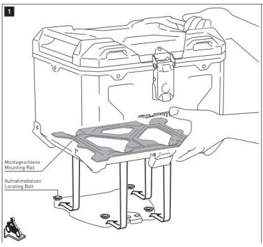 SW-Motech baul trax adv gris con soporte Yamaha XT1200 Super Tenere