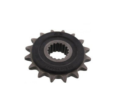 Piñón JT acero de 16 dientes versión engomado JTF704.16RB