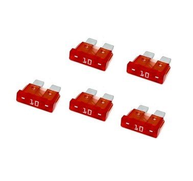 5 unidades fusibles plano estandar 10A