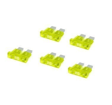 5 unidades fusibles plano estandar 20A