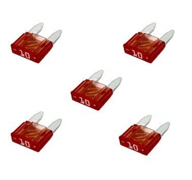 5 unidades fusibles mini 10A