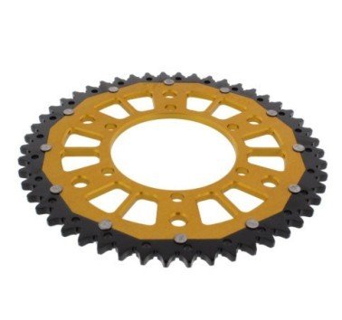 Corona ZF acero/aluminio 50 dientes dorada