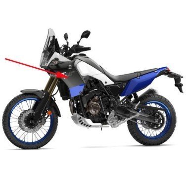 Panel lateral izquierdo bw3-f835u-00-p0 negro Yamaha Tenere 700