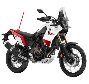 Tapa colin trasera bw3-f1731-00-p1 roja Yamaha Tenere 700