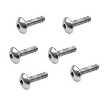 Kit tornillos M5 anonizados gris para cúpula