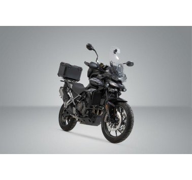 SW-Motech kit baúl negro con soporte Triumph Tiger 900