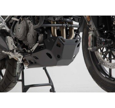 SW-Motech cubrecarter aluminio negro Triumph Tiger 900 (compatible con defensas SW-Motech)