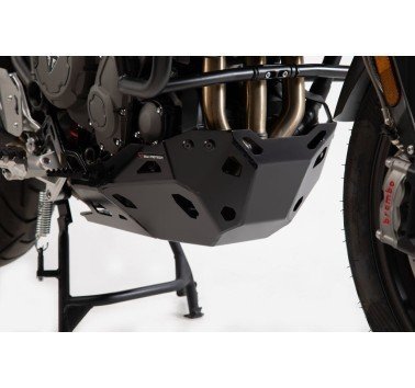 SW-Motech cubrecarter aluminio negro Triumph Tiger 900 (compatible con defensas SW-Motech)