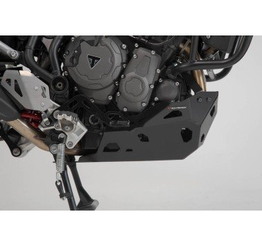 SW-Motech cubrecarter aluminio negro Triumph Tiger 900 (compatible con defensas SW-Motech)