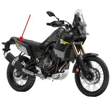Tapa colin trasera bw3-f1731-00-p2 negra Yamaha Tenere 700