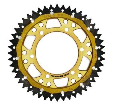 Corona ZF dual 47 dientes dorada Yamaha Tenere 700