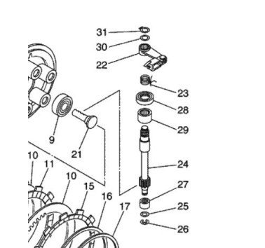 Tourmax CLB-013 kit reparación varilla empujador de embrague