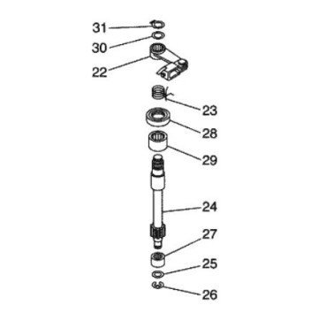 Kit CLB-009 reparación varilla de embrague Yamaha XT600 (96-03) / Tenere 660 (91-99)